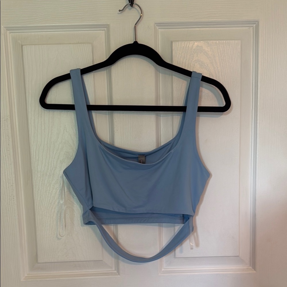 Light Blue Cropped Tank Top